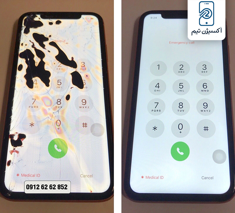 هزینه تعویض ال سی دی ایفون xs